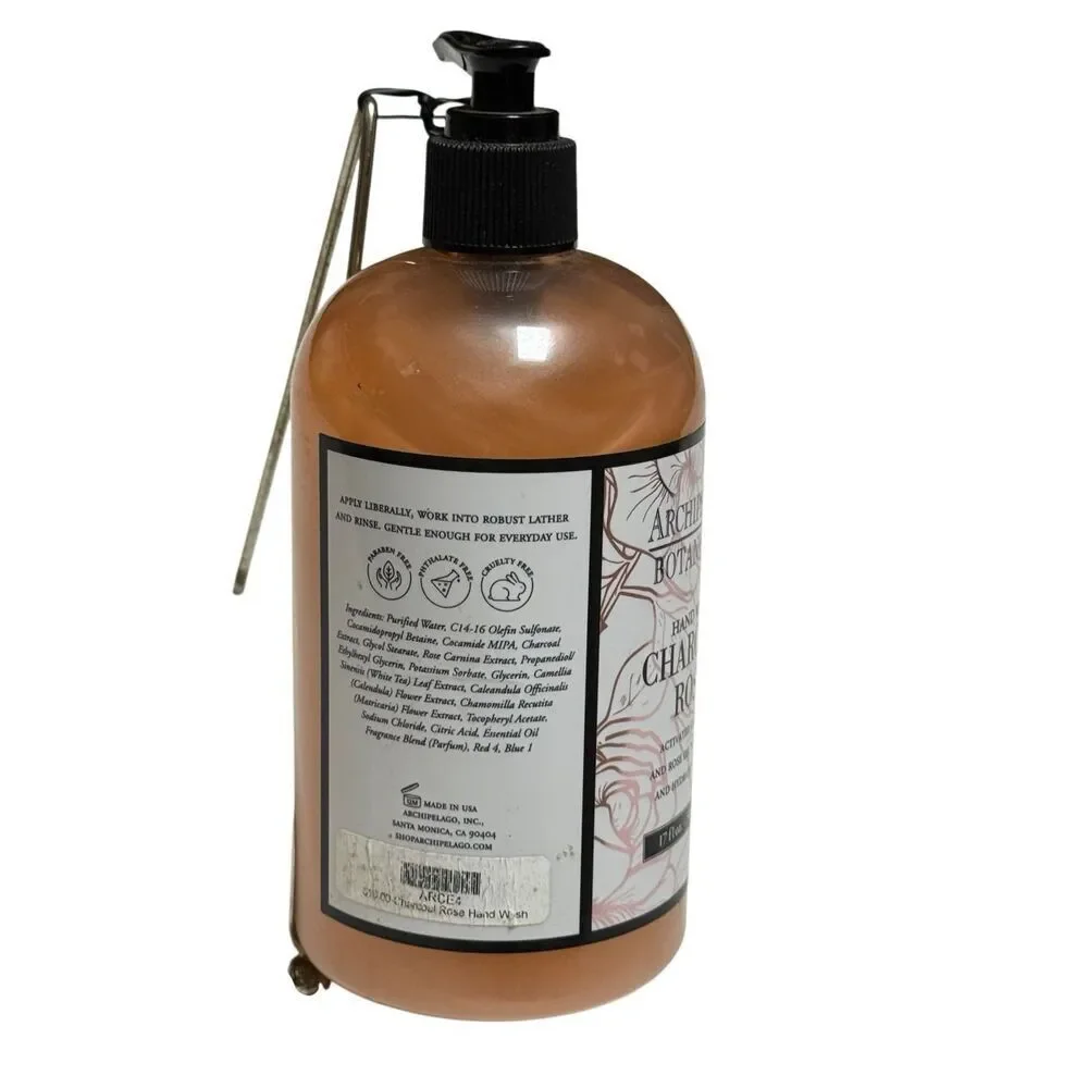 Hand Wash - Charcoal Rose by Archipelago Botanicals for Unisex - 17 oz Hand Wash